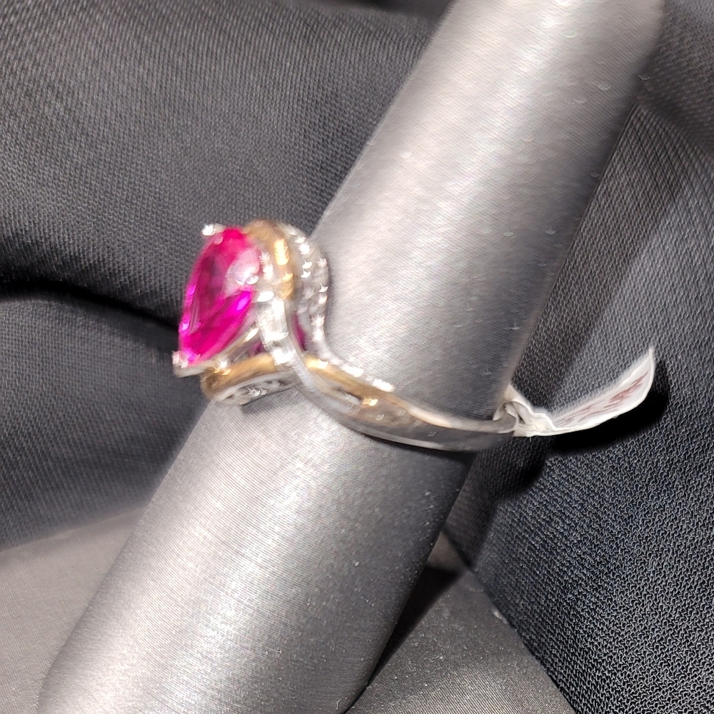 Elegant Ruby Ring Size 7 - image 2